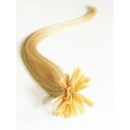 Vlasy evropského typu k prodlužování keratinem 60cm - přírodní blond