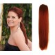 Human hair clip in ponytails / wraps 24 inch straight
